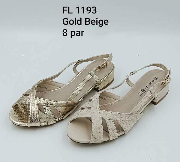 Sandały płaskie 36-41/ 8 par