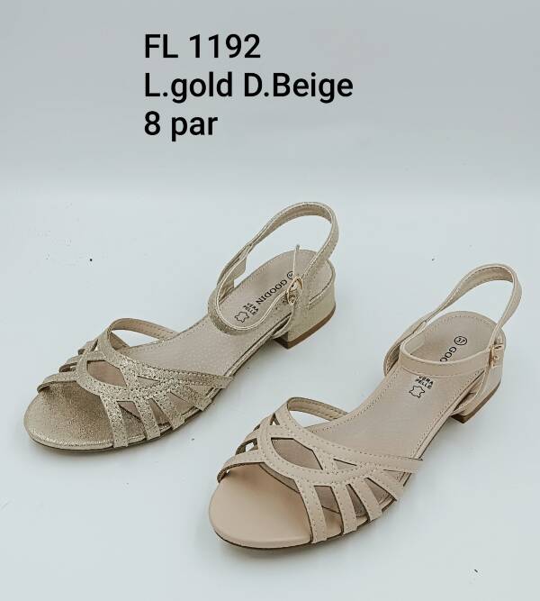 Sandały płaskie 36-41/ 8 par
