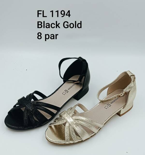 Sandały płaskie 36-41/ 8 par