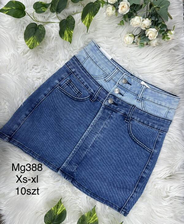 Spódnica damskie jeansy Roz XS-XL, 1 Kolor Paczka 10 szt