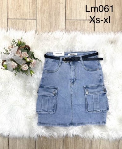 Spódnica damskie jeansy Roz XS-XL, 1 Kolor Paczka 10 szt
