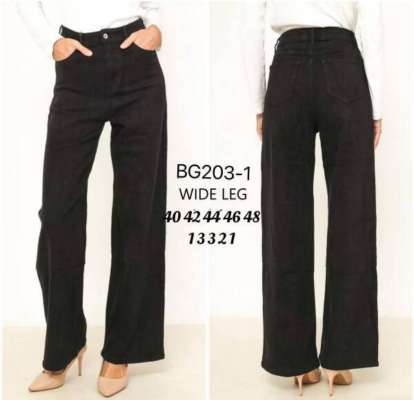 Spodnie damskie jeans Roz 40-48, 1 Kolor Paczka 10 szt