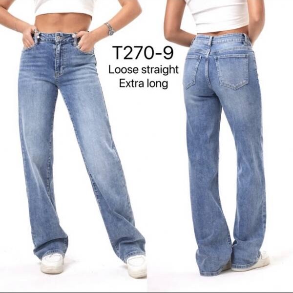 Spodnie damskie jeansy Roz XS-XL, 1 Kolor Paczka 10 szt