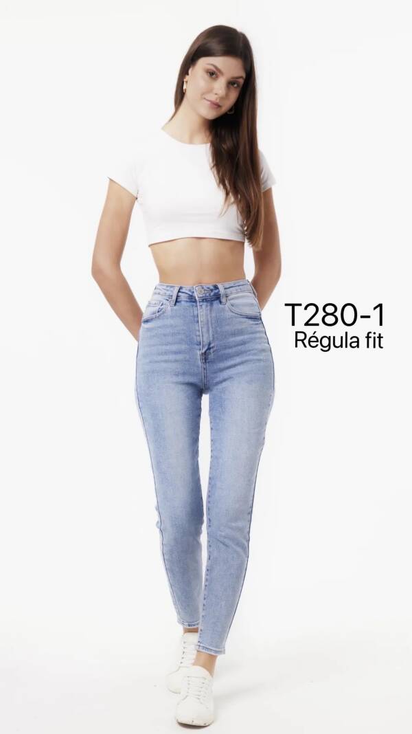 Spodnie damskie jeans Roz XS-XL, 1 Kolor Paczka 10 szt