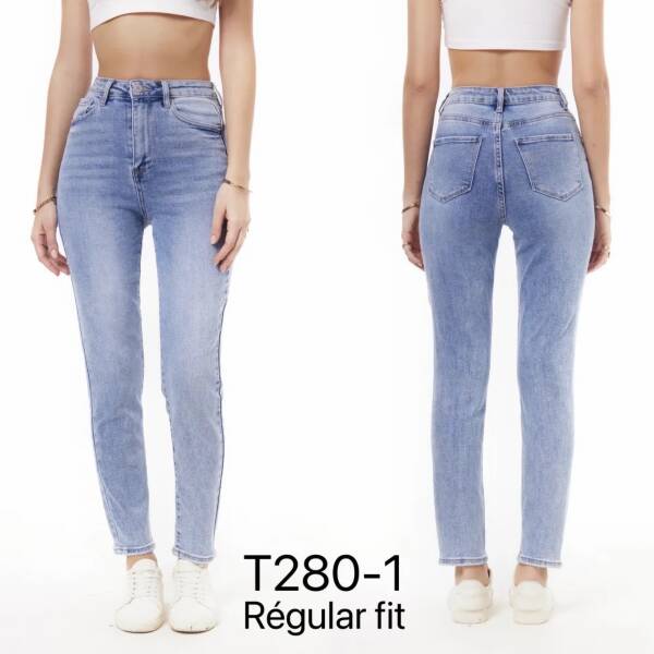 Spodnie damskie jeans Roz XS-XL, 1 Kolor Paczka 10 szt