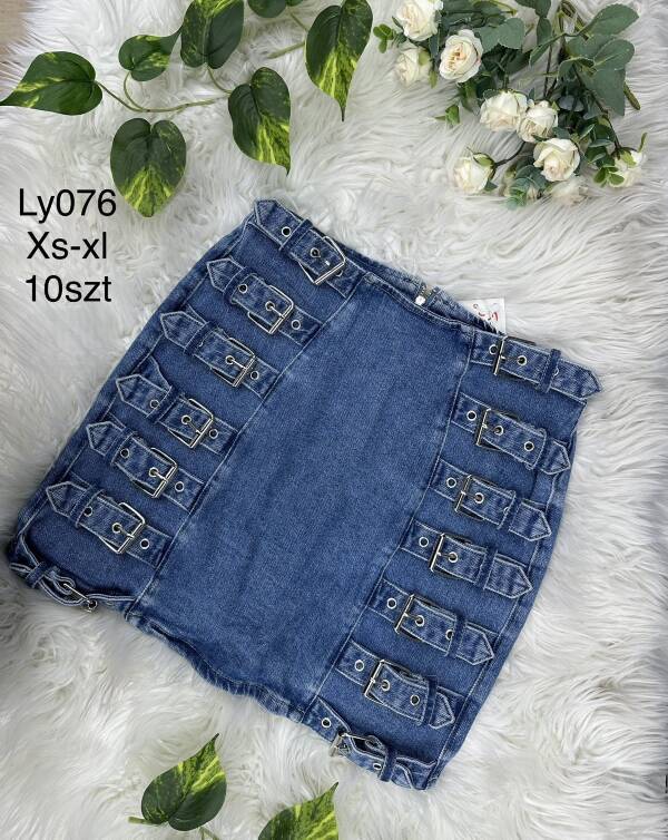 Spódnica damskie jeansy Roz XS-XL, 1 Kolor Paczka 10 szt
