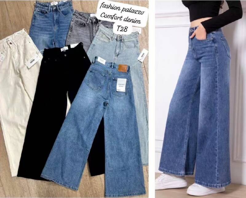 Spodnie damskie jeansy Roz XS-XL, 1 Kolor Paczka 10 szt