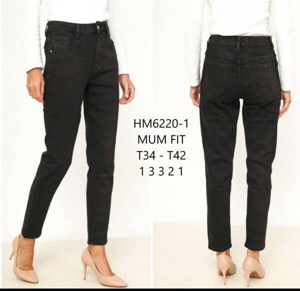 Spodnie damskie jeans Roz 34-42, 1 Kolor Paczka 10 szt