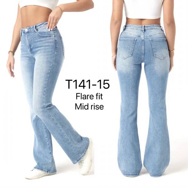 Spodnie damskie jeans Roz XS-XL, 1 Kolor Paczka 10 szt