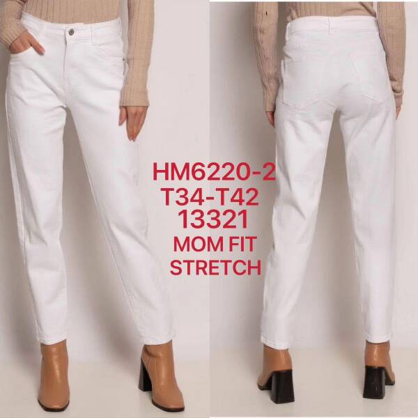 Spodnie damskie jeans Roz 34-42, 1 Kolor Paczka 10 szt