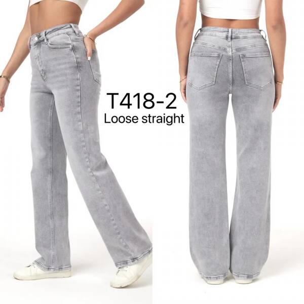 Spodnie damskie jeans Roz XS-XL, 1 Kolor Paczka 10 szt