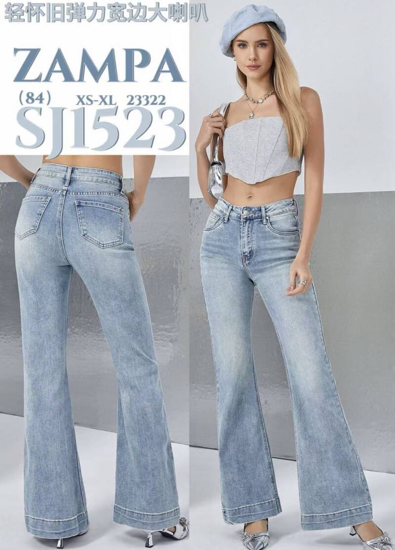 Spodnie damskie jeansy Roz XS-XL, 1 Kolor Paczka 12 szt