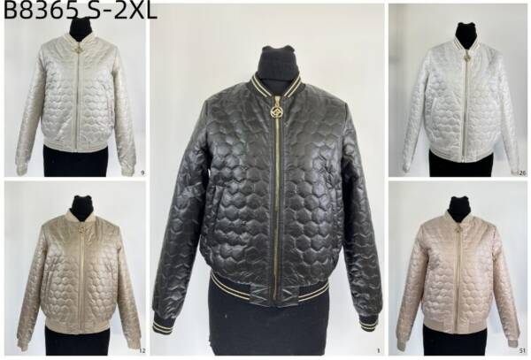 Kurtka damskie zimowe Roz S-2XL, 1 Kolor Paczka 5 szt
