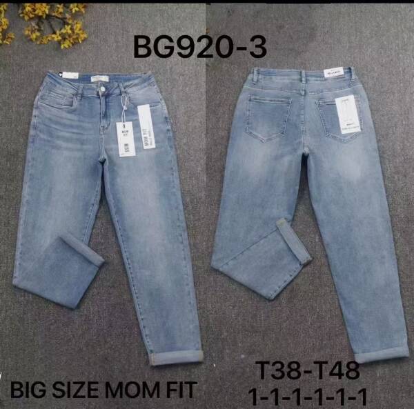 Spodnie damskie jeans Roz 38-48, 1 Kolor Paczka 12 szt