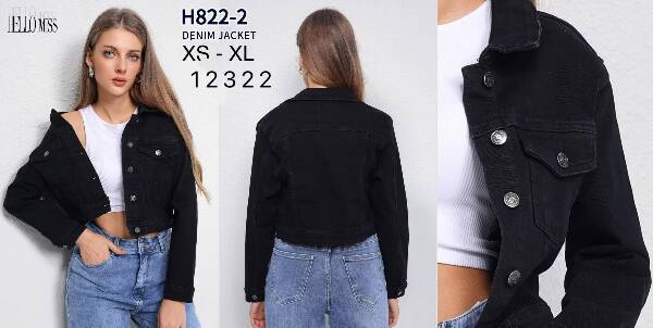 Kurtki damskie jeansy Roz XS-XL, 1 Kolor Paczka 10 szt