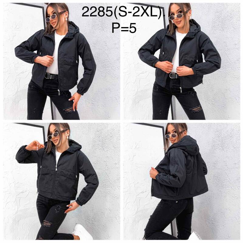 Kurtki damskie cienki Roz S-2XL, 1 Kolor Paczka 5 szt