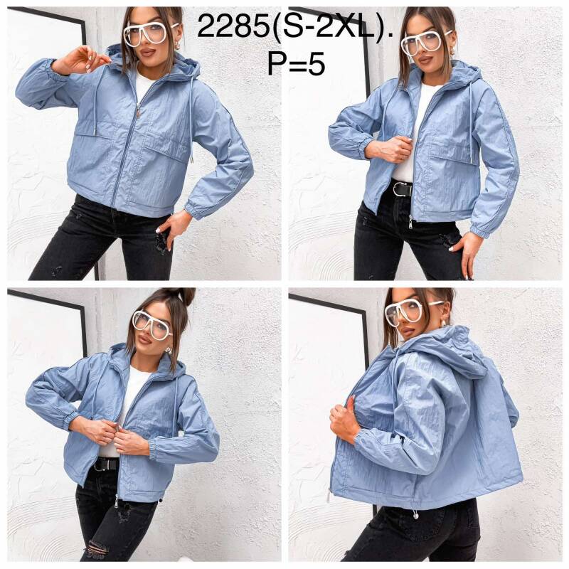 Kurtki damskie cienki Roz S-2XL, 1 Kolor Paczka 5 szt