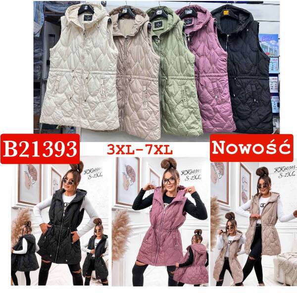 Kamizelka damskie Roz 3XL-7XL, 1 Kolor Paczka 5 szt