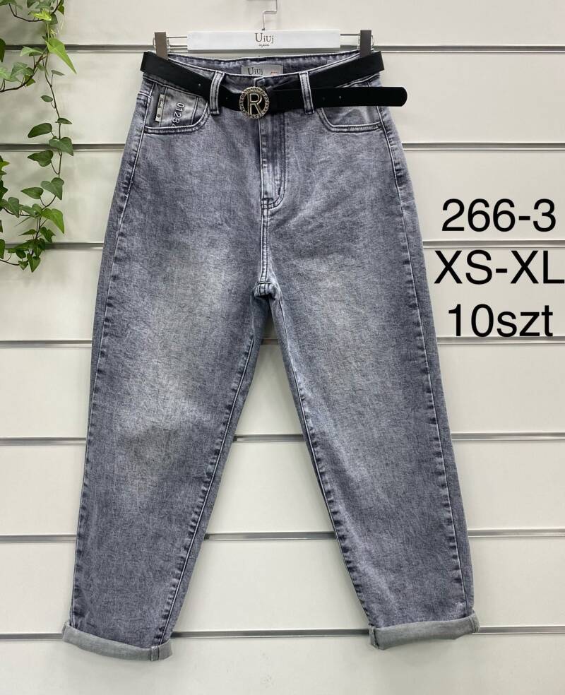 Spodnie damskie jeansy Roz XS-XL, 1 Kolor Paczka 10 szt
