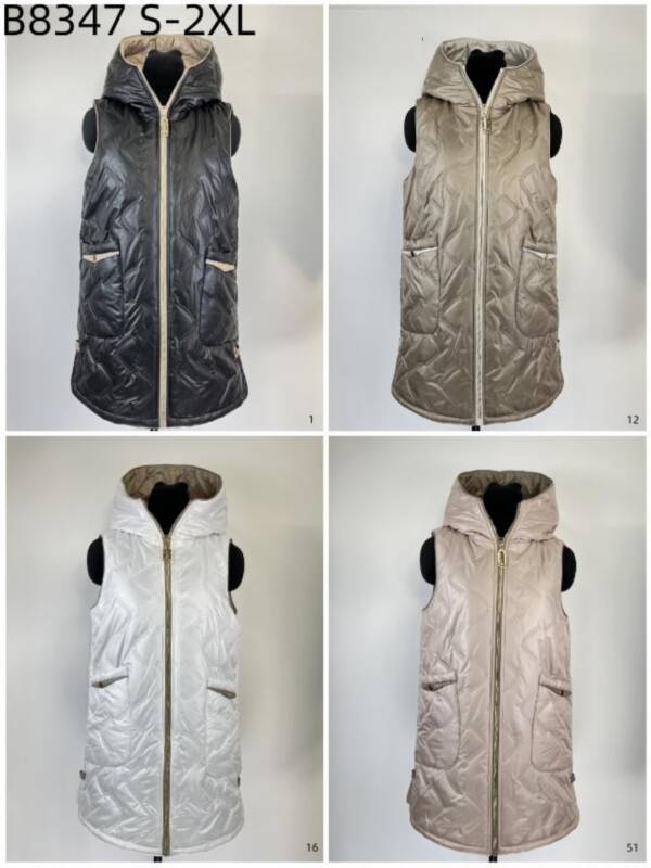 Kamizelka damskie Roz S-2XL, 1 Kolor Paczka 5 szt