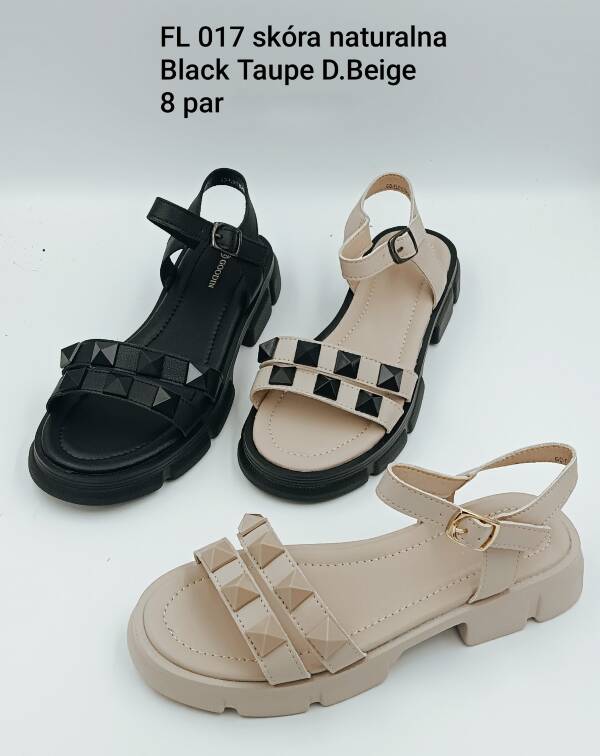 Sandały płaskie damskie 36-41/ 8 par