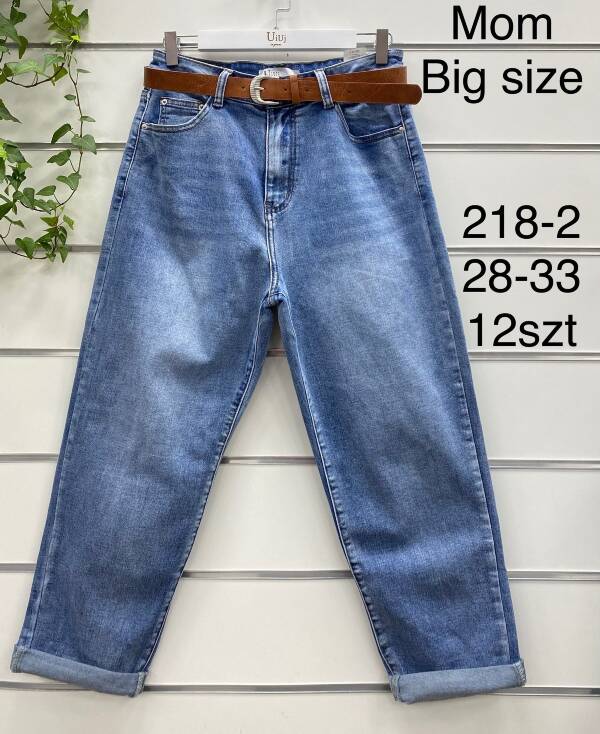 Spodnie damskie jeans Roz 28-33, 1 Kolor Paczka 12 szt