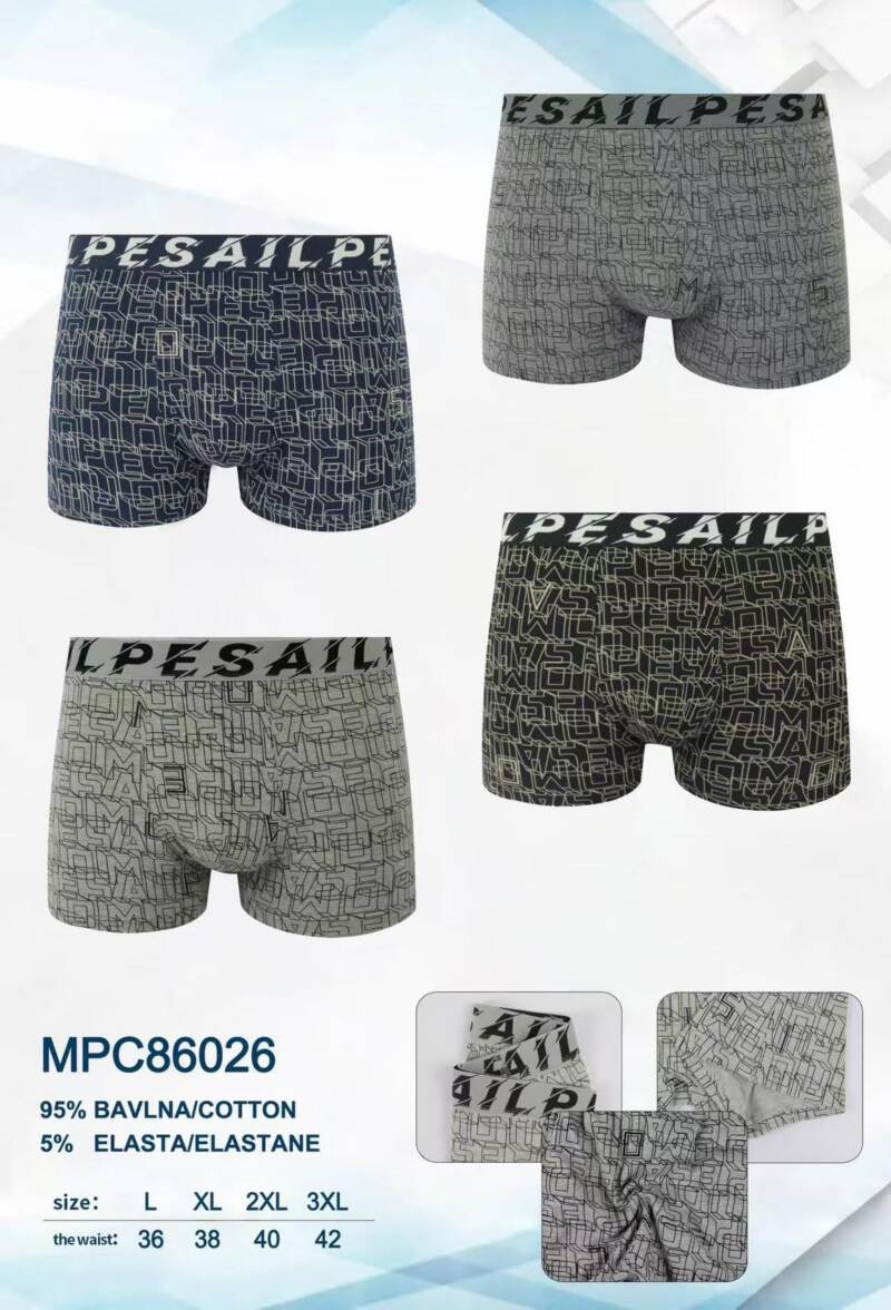 Bokserki męskie Roz L-3XL, Mix kolor Paczka 24 szt