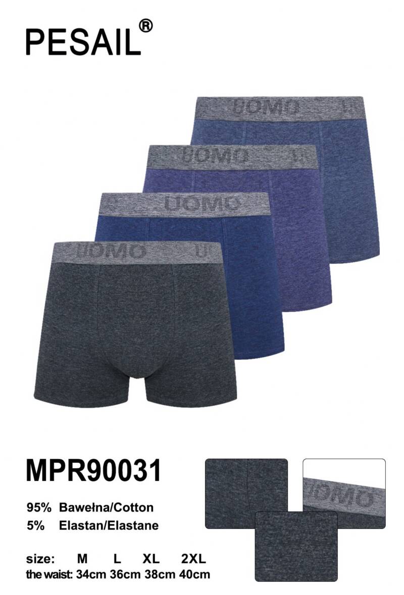 Bokserki męskie Roz M-2XL, Mix kolor Paczka 24 szt
