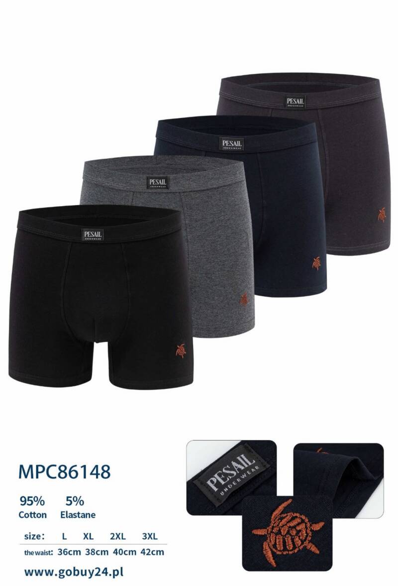 Bokserki męskie Roz L-3XL, Mix kolor Paczka 24 szt