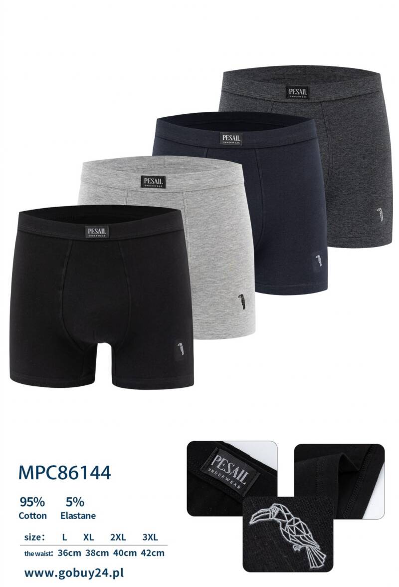 Bokserki męskie Roz L-3XL, Mix kolor Paczka 24 szt