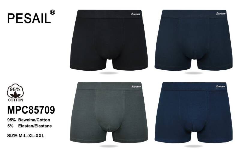 Bokserki męskie Roz M-2XL, Mix kolor Paczka 24 szt