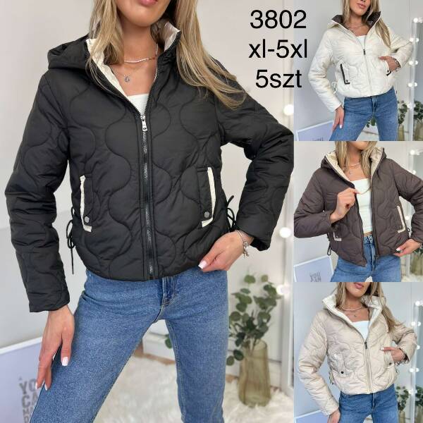Kurtki damskie cienki Roz XL-5XL, 1 Kolor Paczka 5 szt