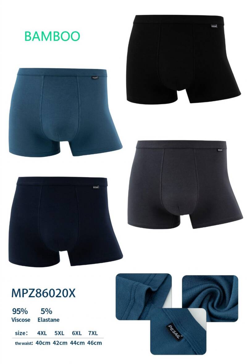 Bokserki męskie Roz 4XL-7XL, Mix kolor Paczka 24 szt