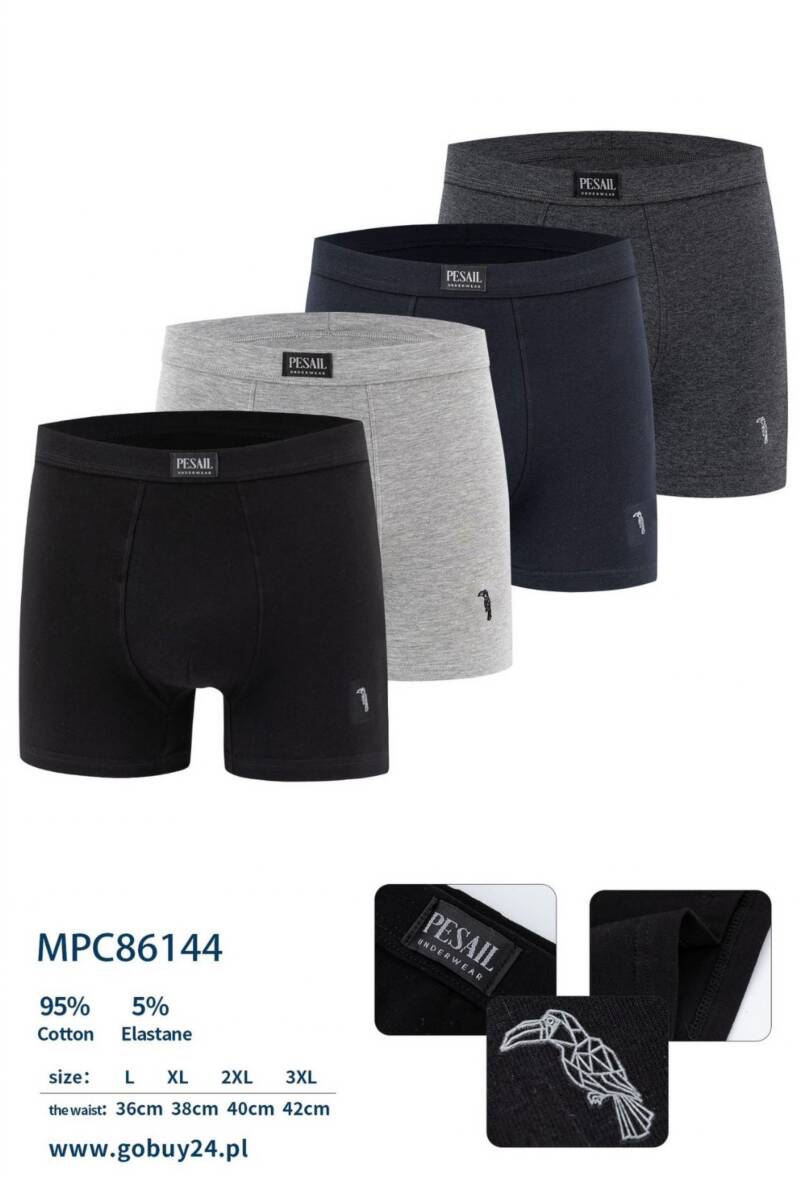 Bokserki męskie Roz L-3XL, Mix kolor Paczka 24 szt