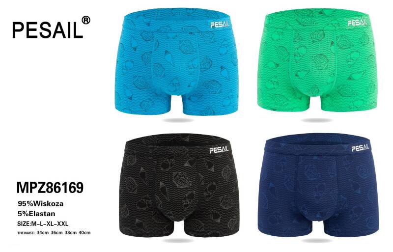 Bokserki męskie Roz M-2XL, Mix kolor Paczka 24 szt