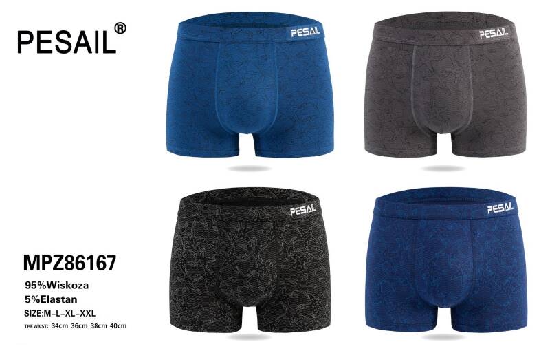 Bokserki męskie Roz M-2XL, Mix kolor Paczka 24 szt