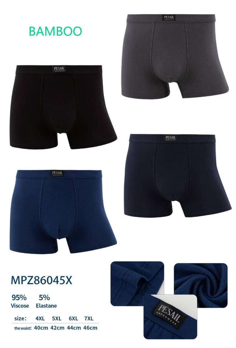 Bokserki męskie Roz 4XL-7XL, Mix kolor Paczka 24 szt