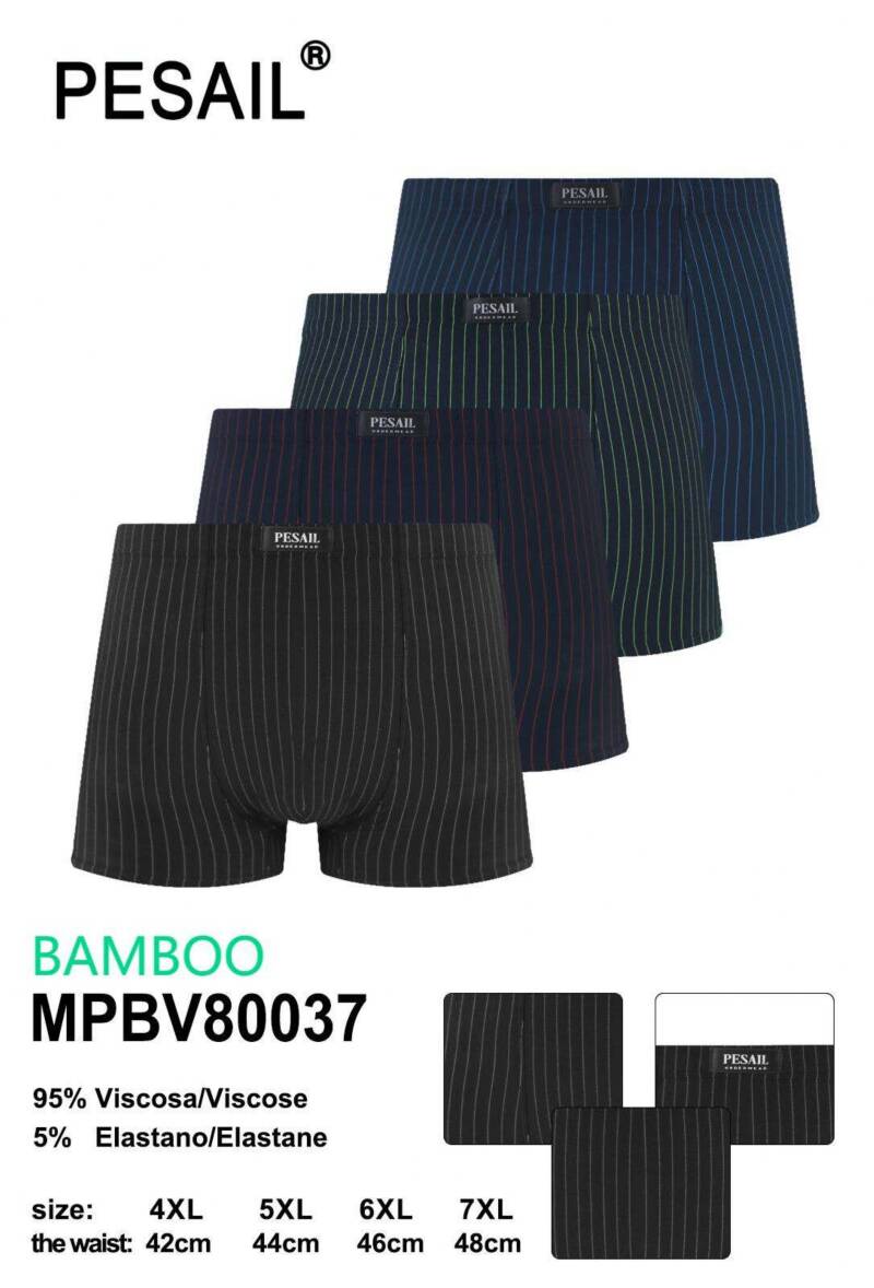 Bokserki męskie Roz 4XL-7XL, Mix kolor Paczka 24 szt