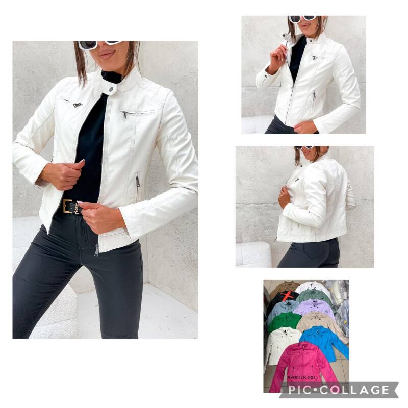 Kurtki damskie skórzana Roz S-2XL, 1 Kolor Paczka 5 szt
