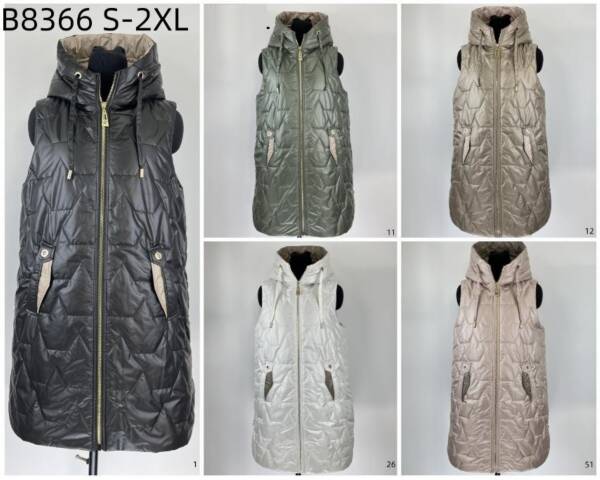 Kamizelka damskie Roz S-2XL, 1 Kolor Paczka 5 szt