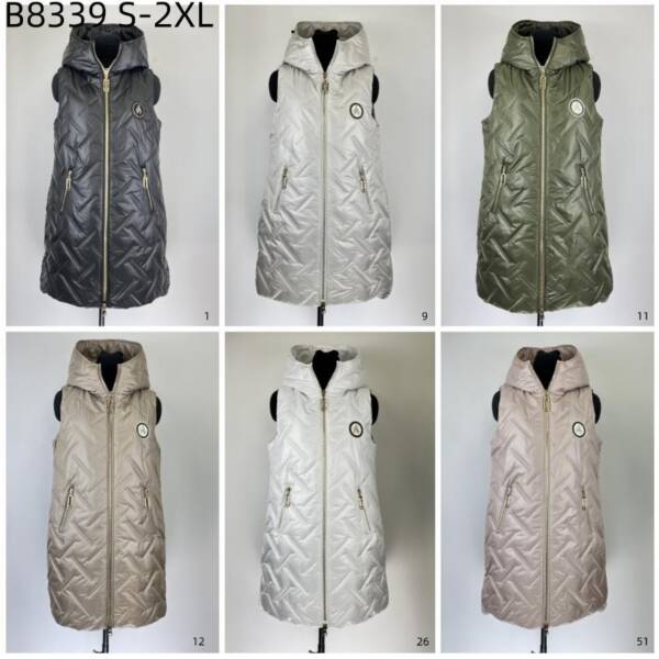 Kamizelka damskie Roz S-2XL, 1 Kolor Paczka 5 szt