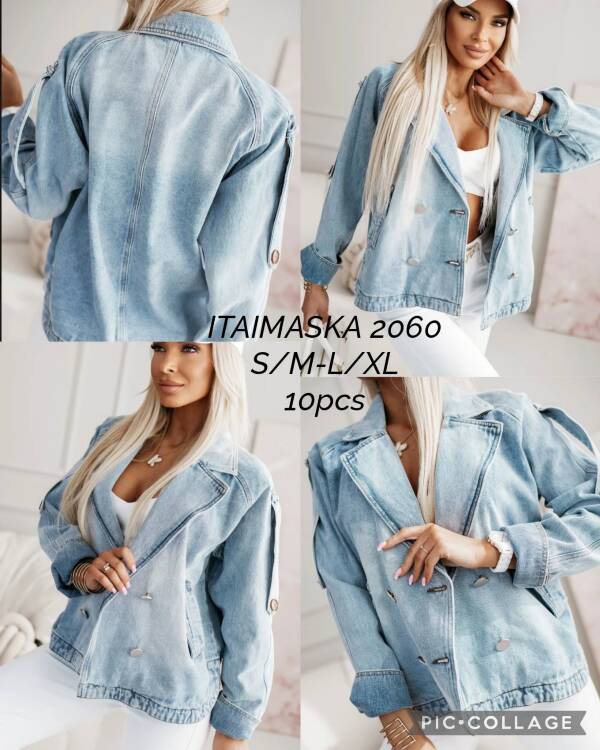 Kurtki damskie jeansy Roz S/M-L/XL, 1 Kolor Paczka 10 szt