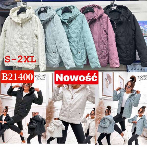 Kurtki damskie zimowe Roz S-2XL, 1 Kolor Paczka 5 szt