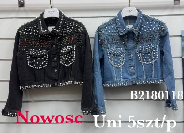 Kurtki damskie jeansy Roz Standard, 1 Kolor Paczka 5 szt