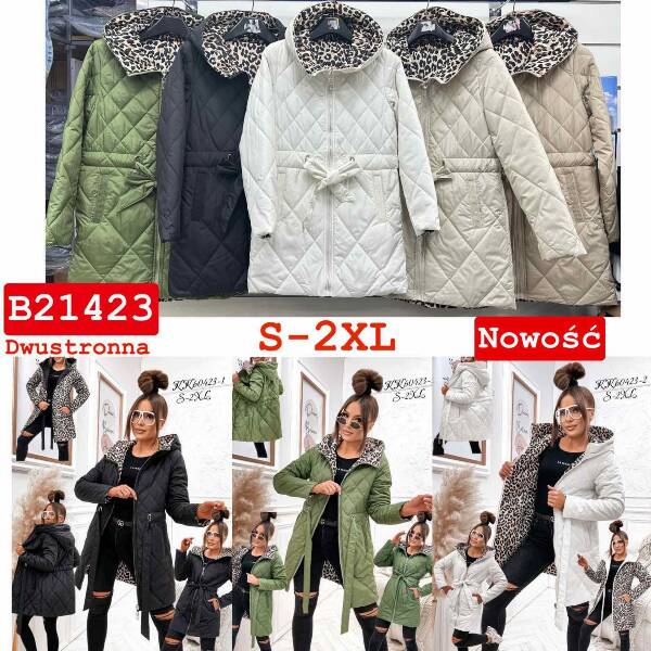 Plaszcze damkie zimowe Roz S-2XL, 1 Kolor Paczka 5 szt