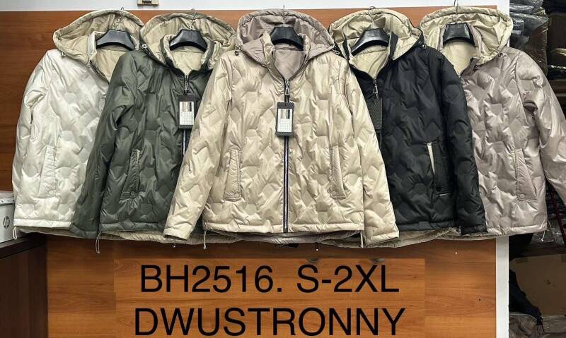 Kurtki damskie zimowe Roz S-2XL, 1 Kolor Paczka 5 szt
