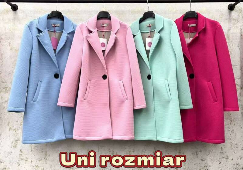 Płaszcze Damskie (Włoskie produkt) Roz Standard Mix kolor Paczka 5 szt