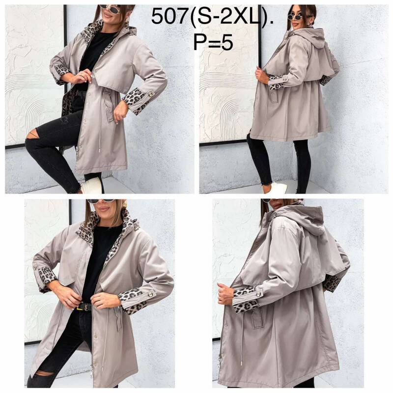 Kurtki damskie cienki Roz S-2XL, 1 Kolor Paczka 5 szt
