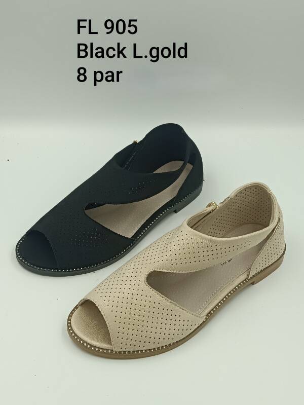Sandały płaskie damskie 36-41/ 8 par