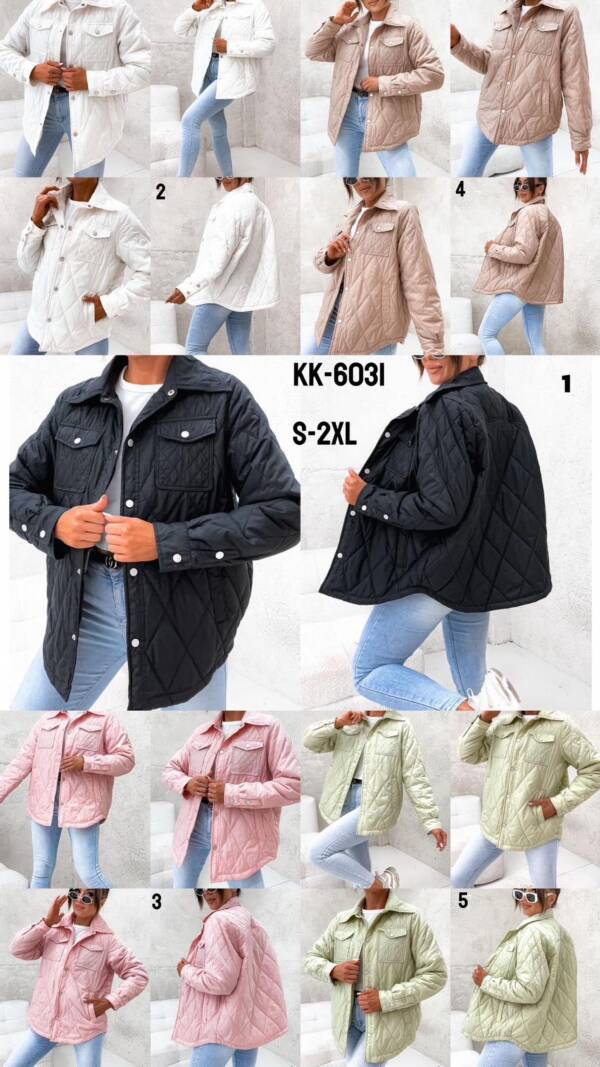 Kurtka damskie zimowe Roz S-2XL, 1 Kolor Paczka 5 szt